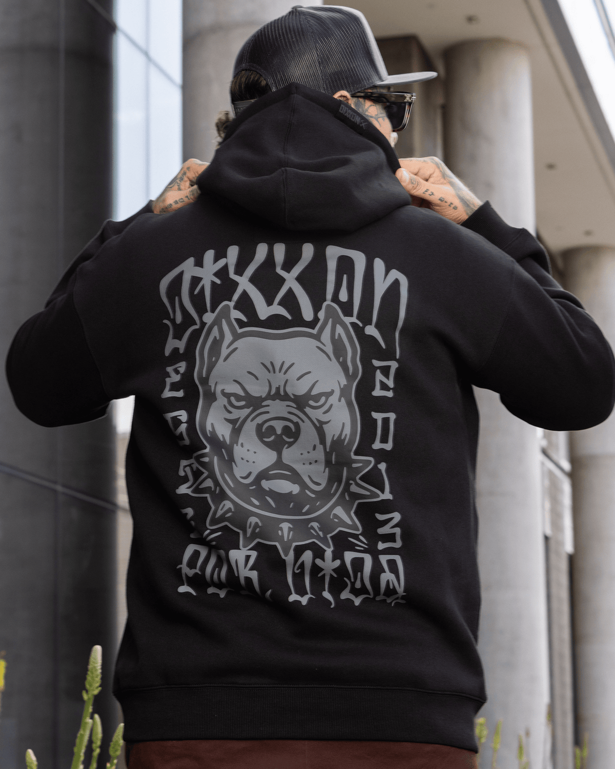 Dawg Pullover Hoodie - Black - Dixxon Flannel Co. view 4