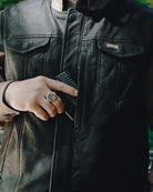 Deadwood Suede Leather Vest - Black - Dixxon Flannel Co.