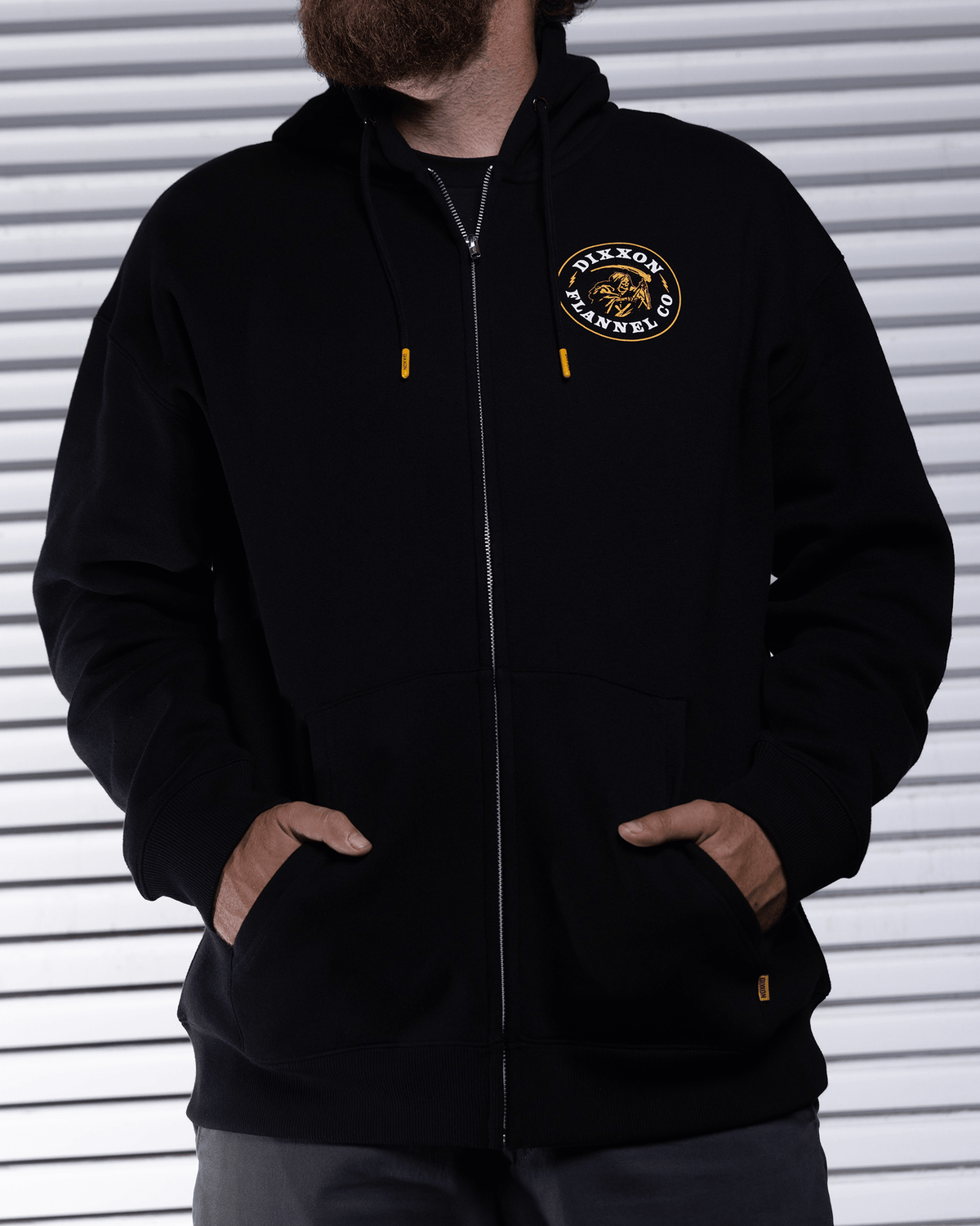 Death Boy Zip Up Hoodie - Black - view 5