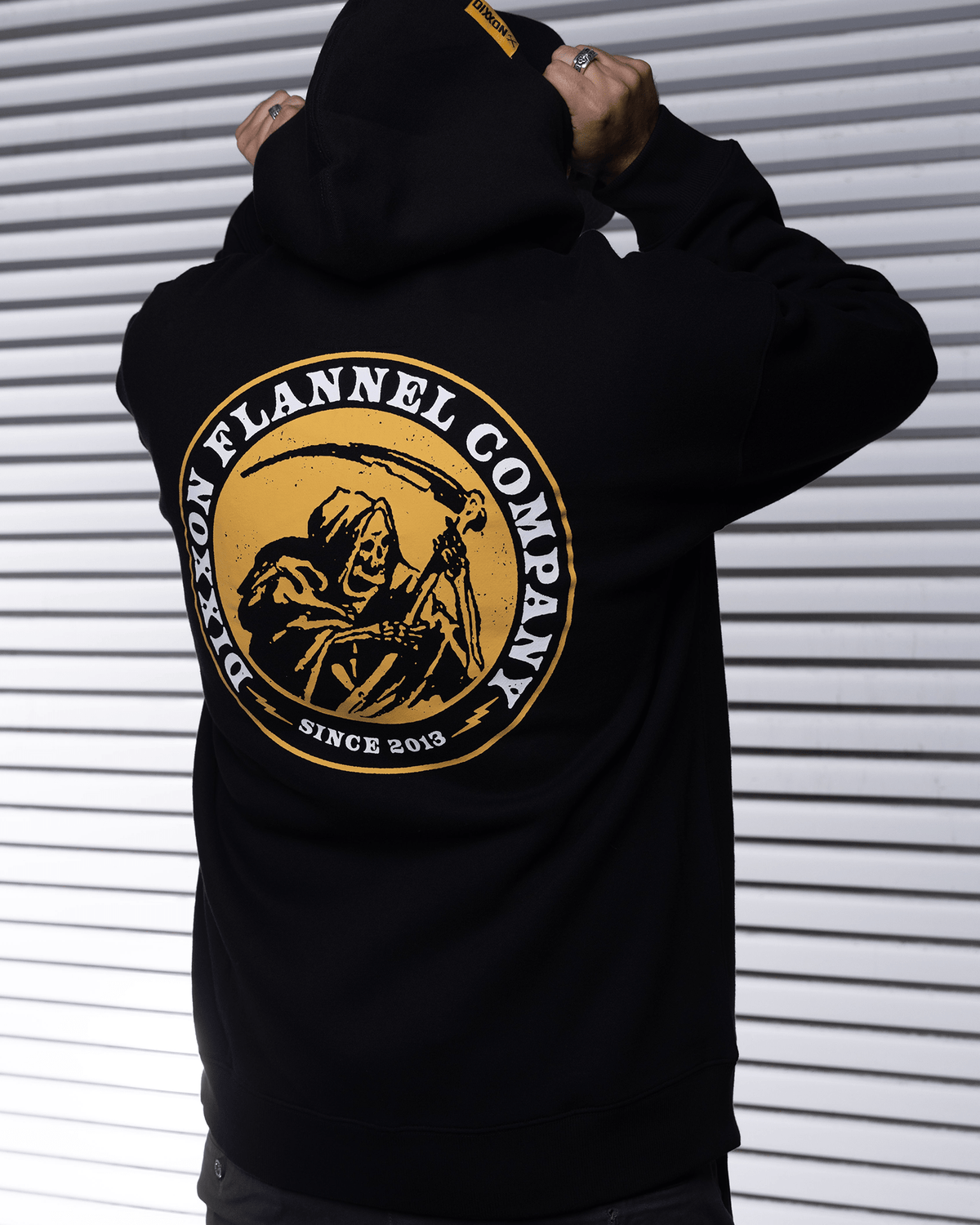 Death Boy Zip Up Hoodie - Black - view 2