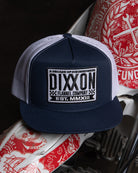 Decade Flat Bill Trucker Snapback - Black & White - Dixxon Flannel Co.