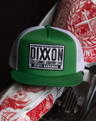 Decade Flat Bill Trucker Snapback - Black & White - Dixxon Flannel Co.