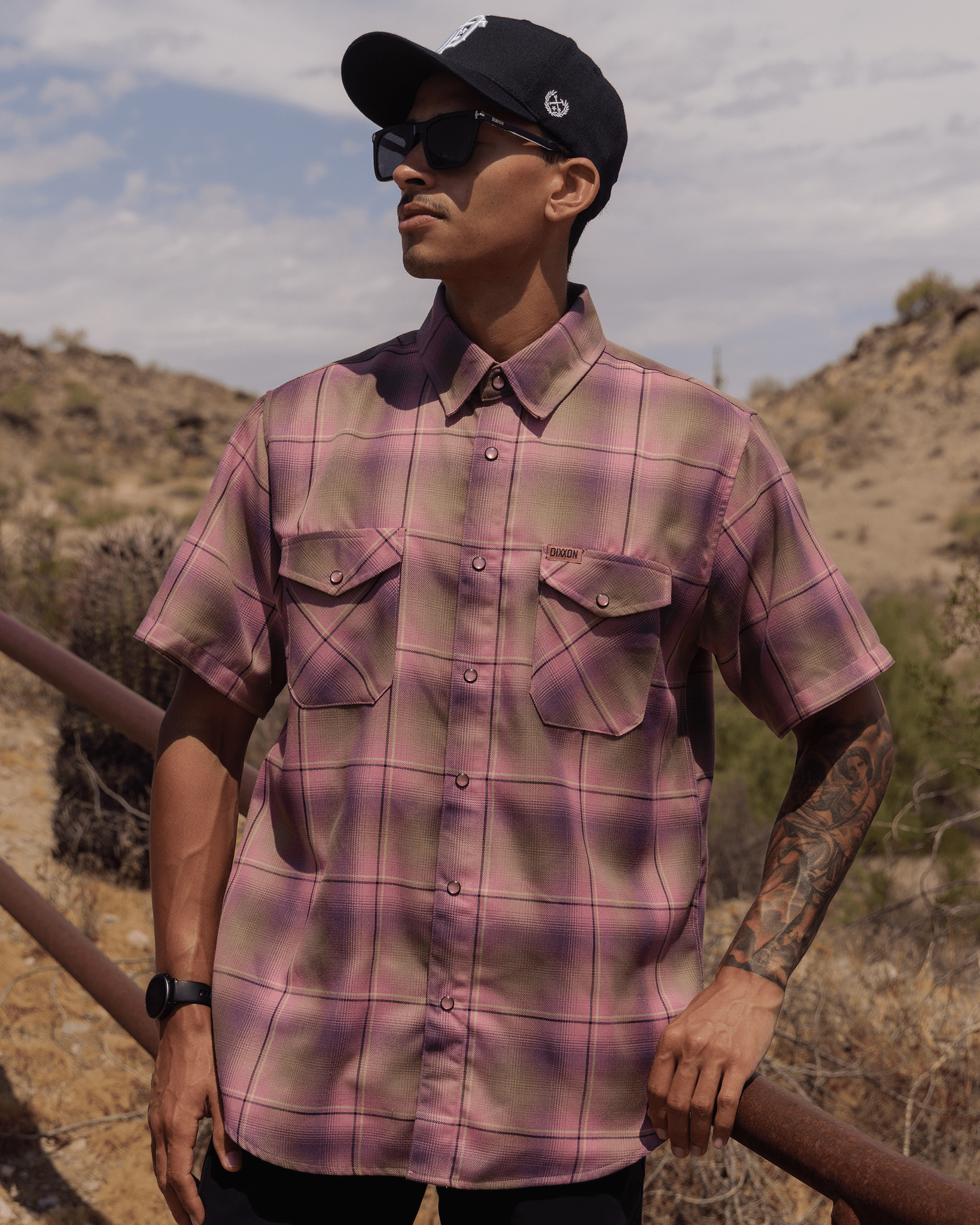 Desert Rose Short Sleeve Flannel - Dixxon Flannel Co. view 6