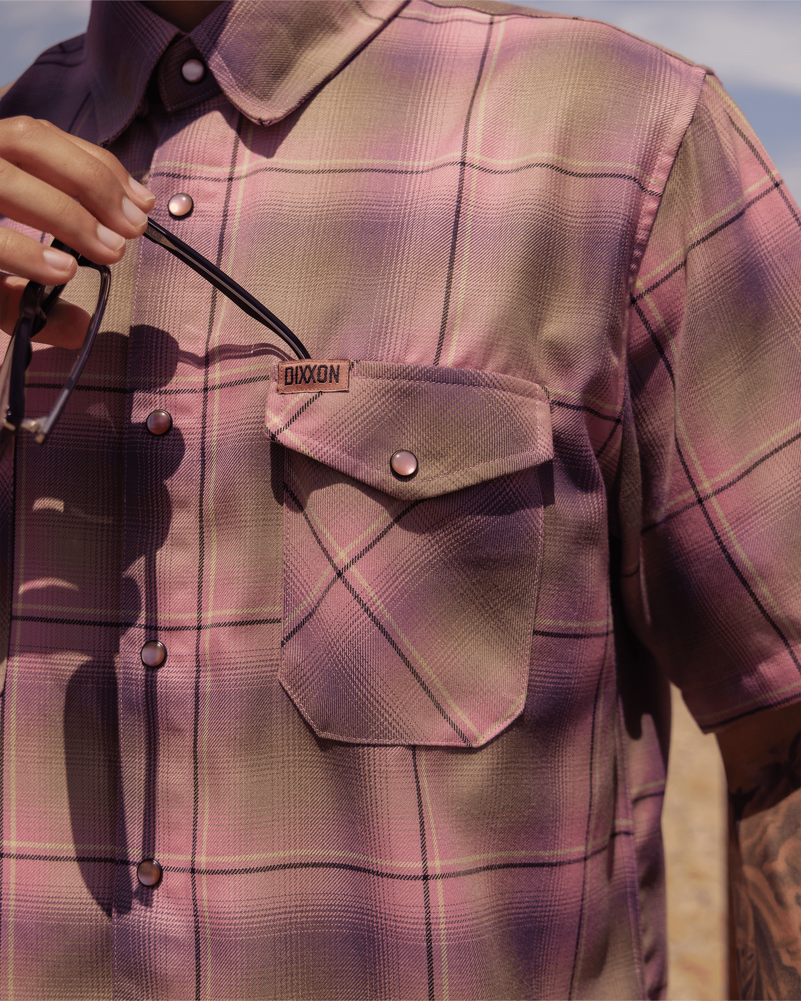 Desert Rose Short Sleeve Flannel - Dixxon Flannel Co. view 8