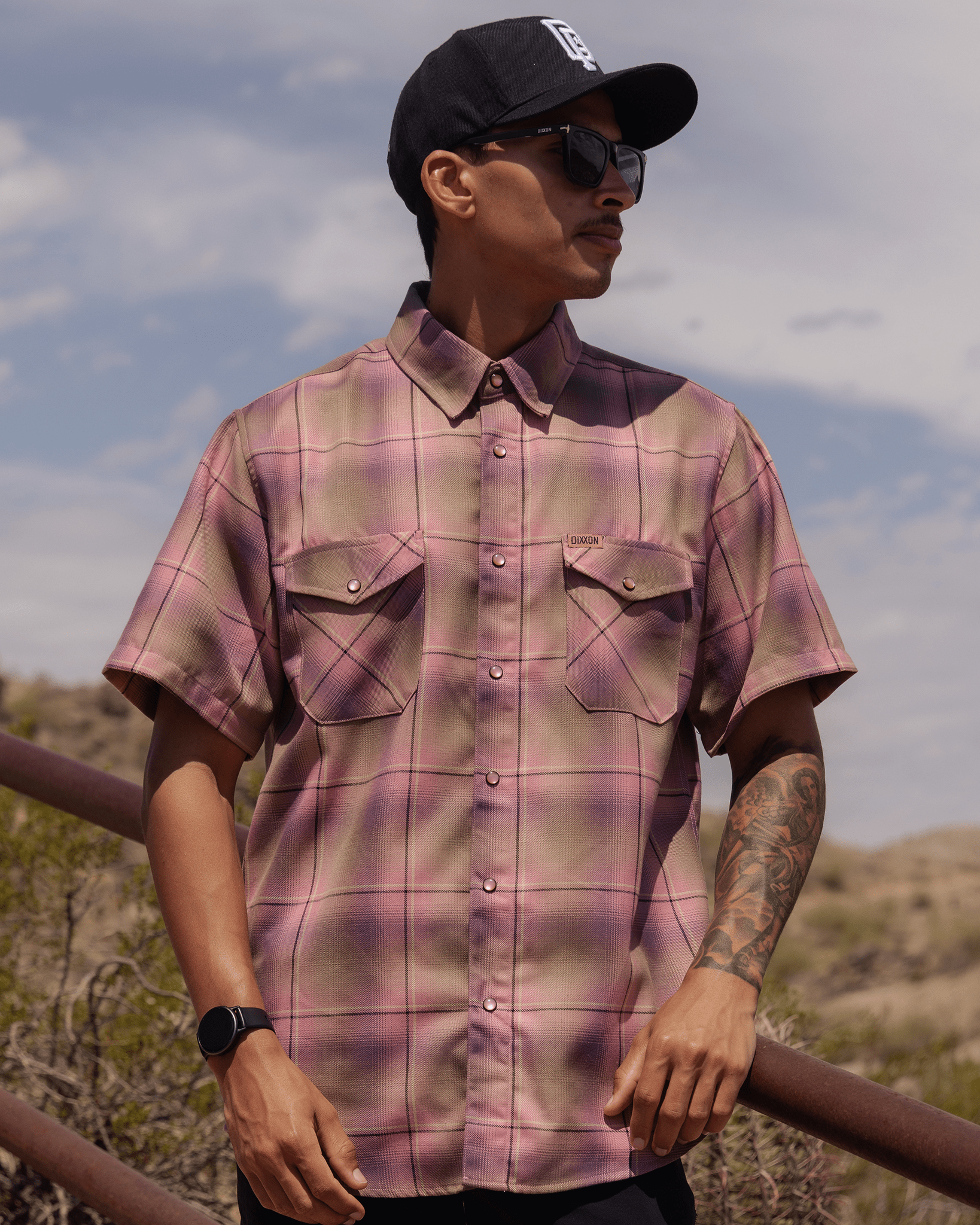 Desert Rose Short Sleeve Flannel - Dixxon Flannel Co. view 5