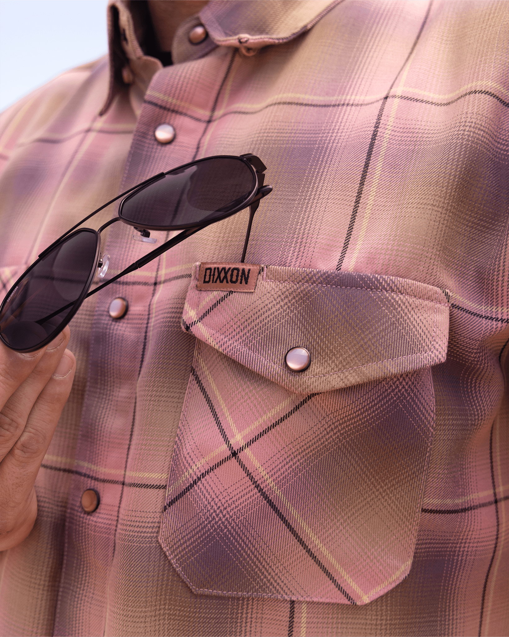Desert Rose Short Sleeve Flannel - Dixxon Flannel Co. view 9