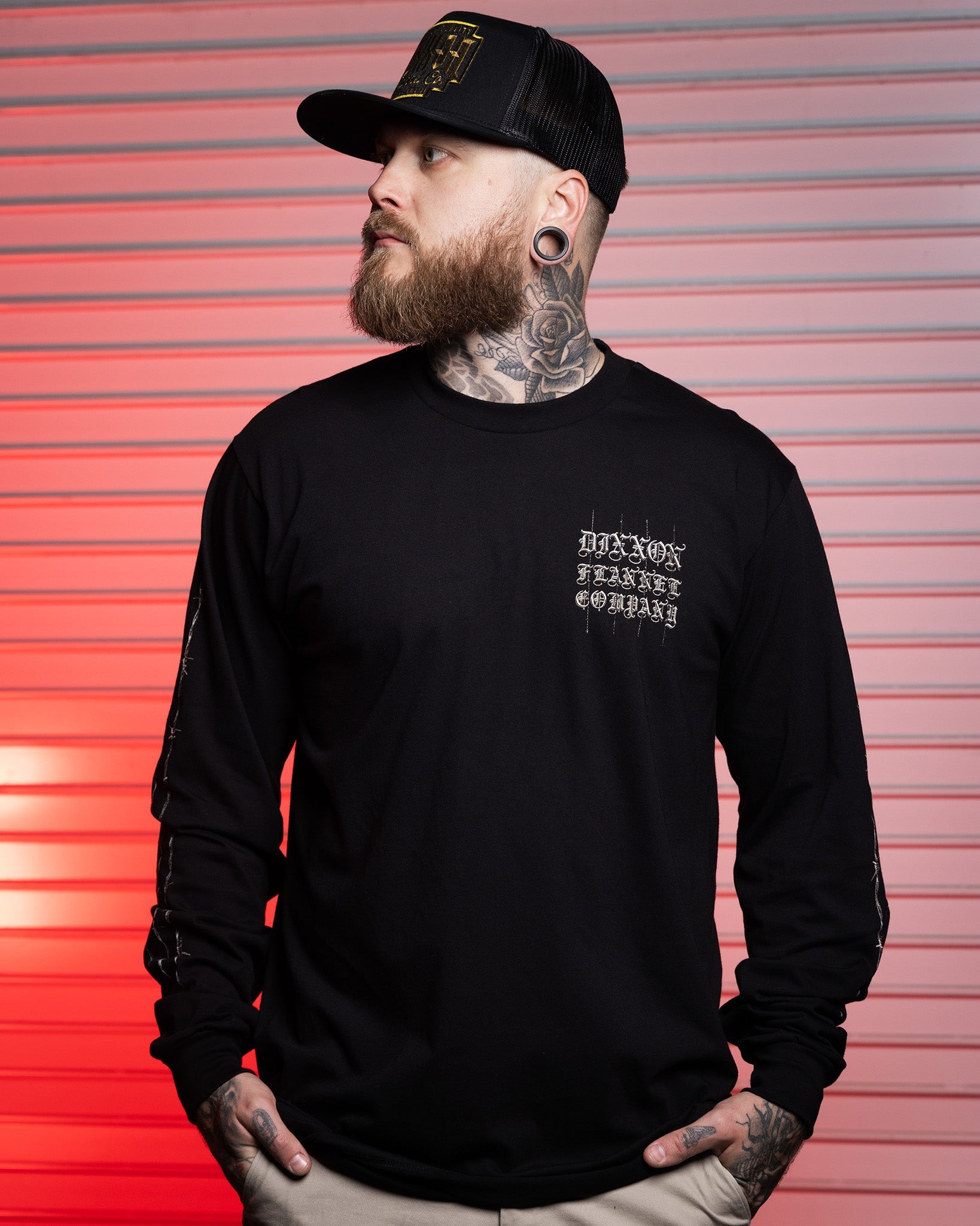 Devil's Rope Long Sleeve T-Shirt   - Black - Dixxon Flannel Co.