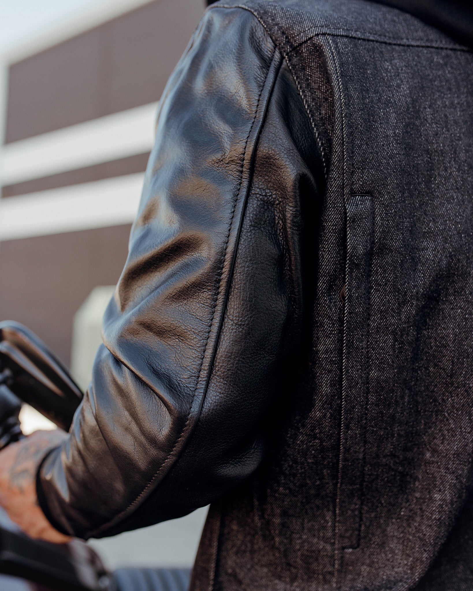 Dixxon Dillinger Denim & Leather Jacket - Black: Shop Now