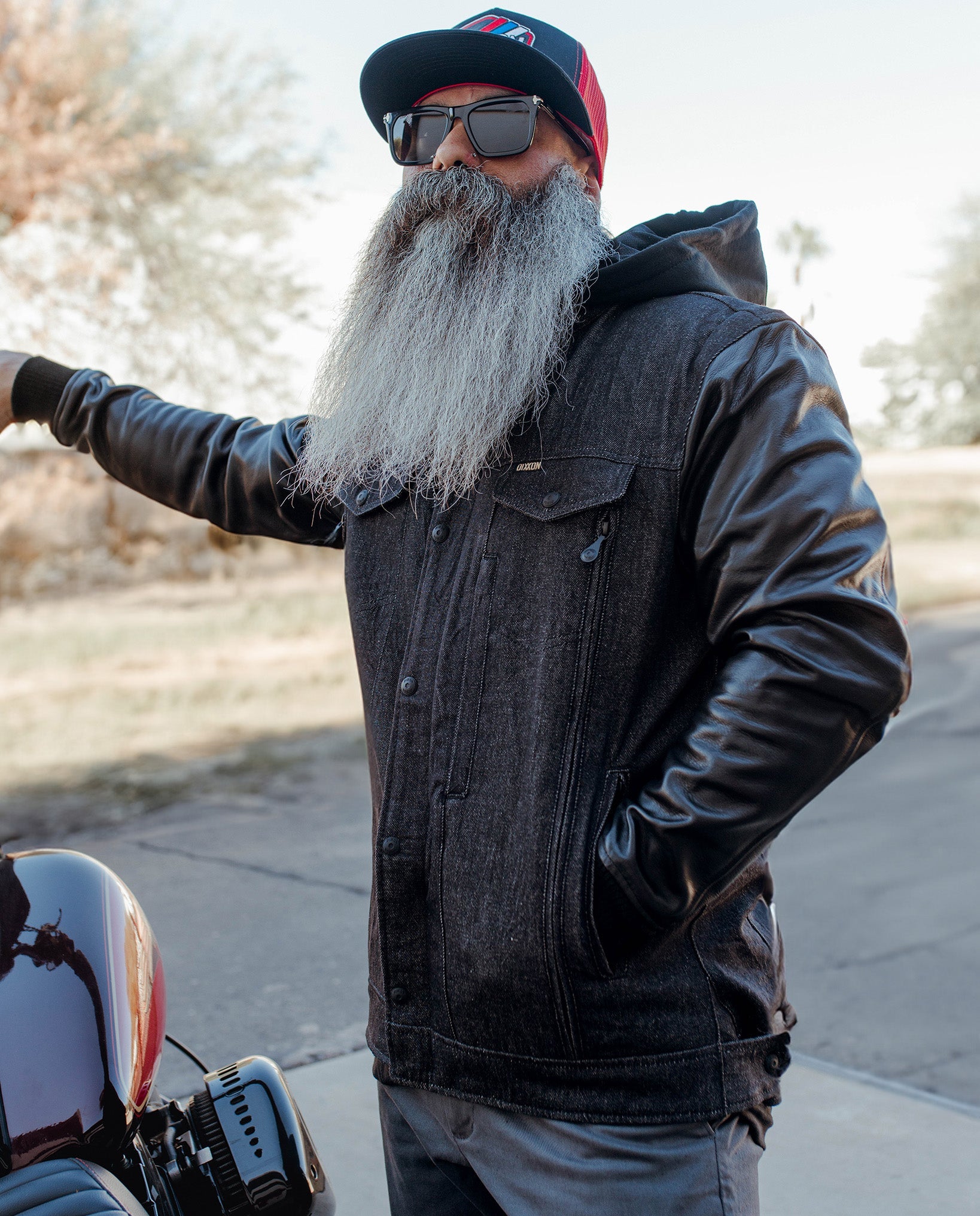 Dixxon Dillinger Denim & Leather Jacket - Black: Shop Now