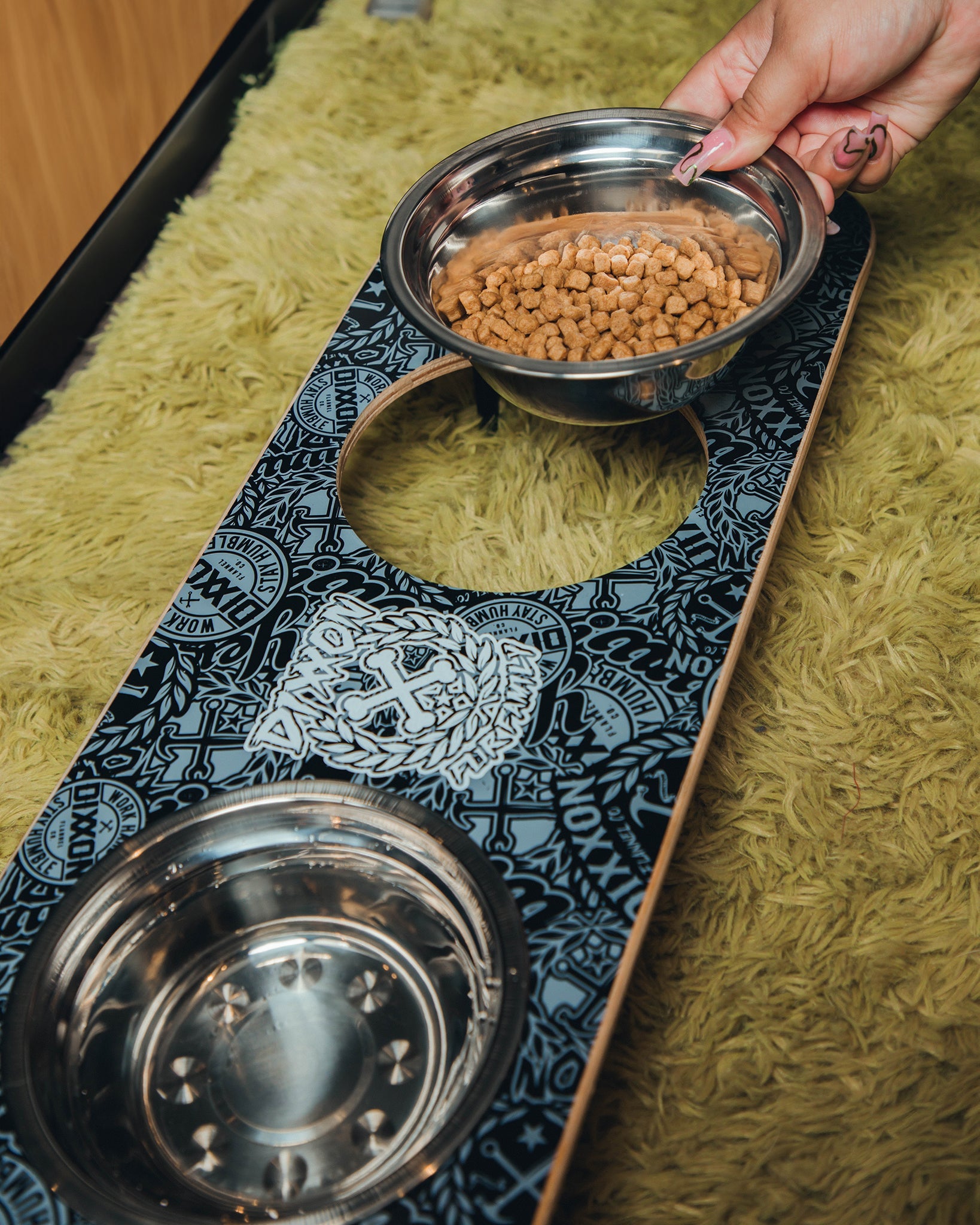 Dixxon Skateboard Dog Bowl - Collage - Dixxon Flannel Co.