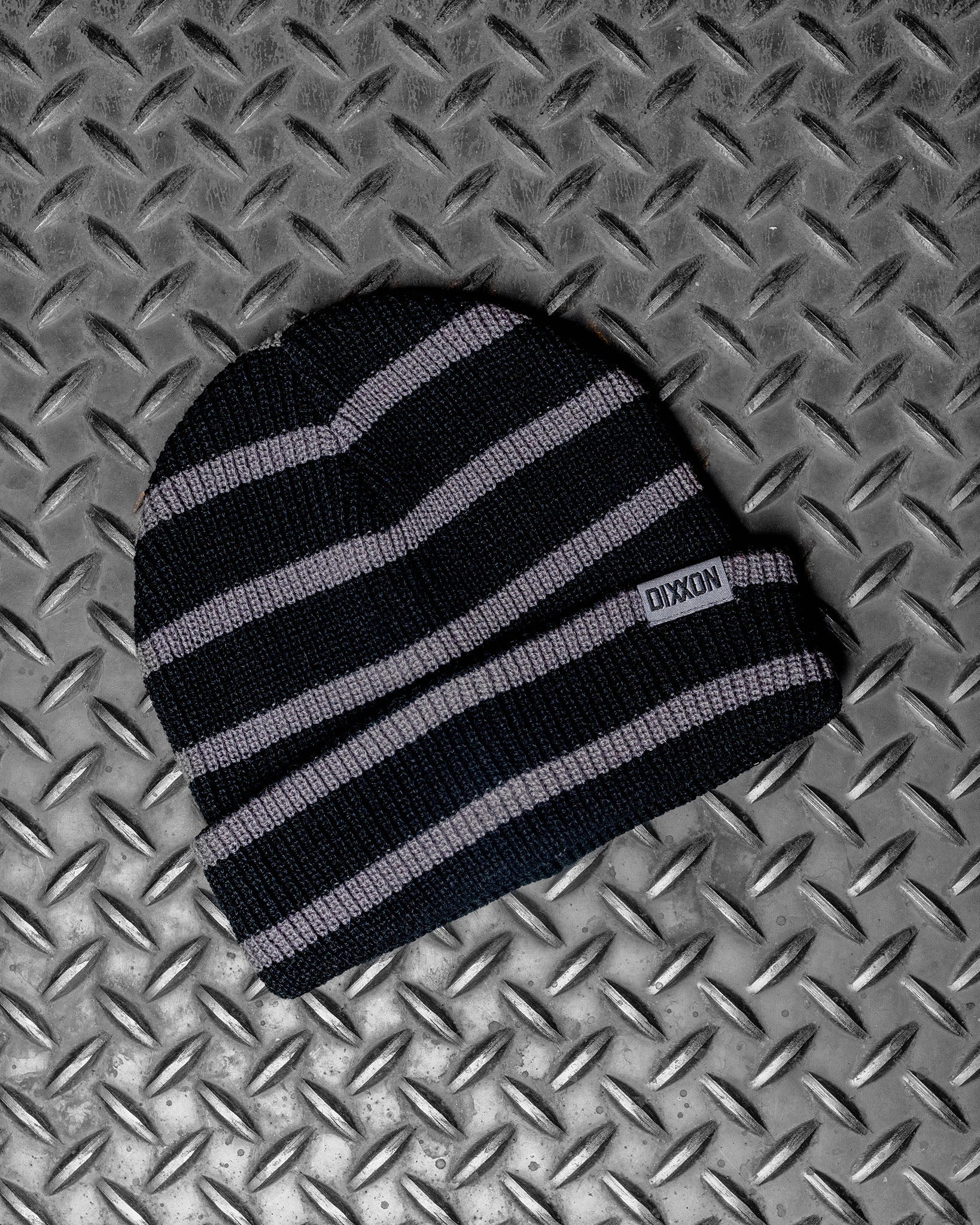 Dock Beanie - Black & Gray Striped - Dixxon Flannel Co.