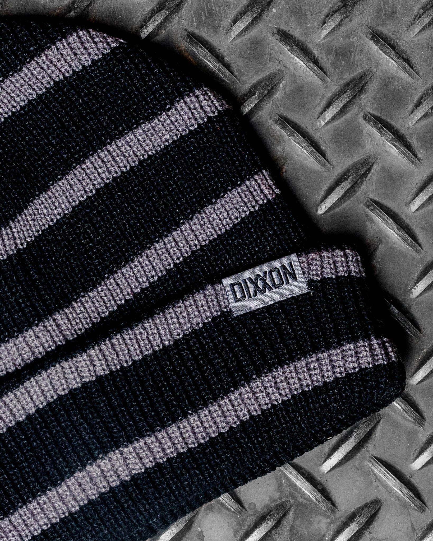 Dock Beanie - Black & Gray Striped - Dixxon Flannel Co.
