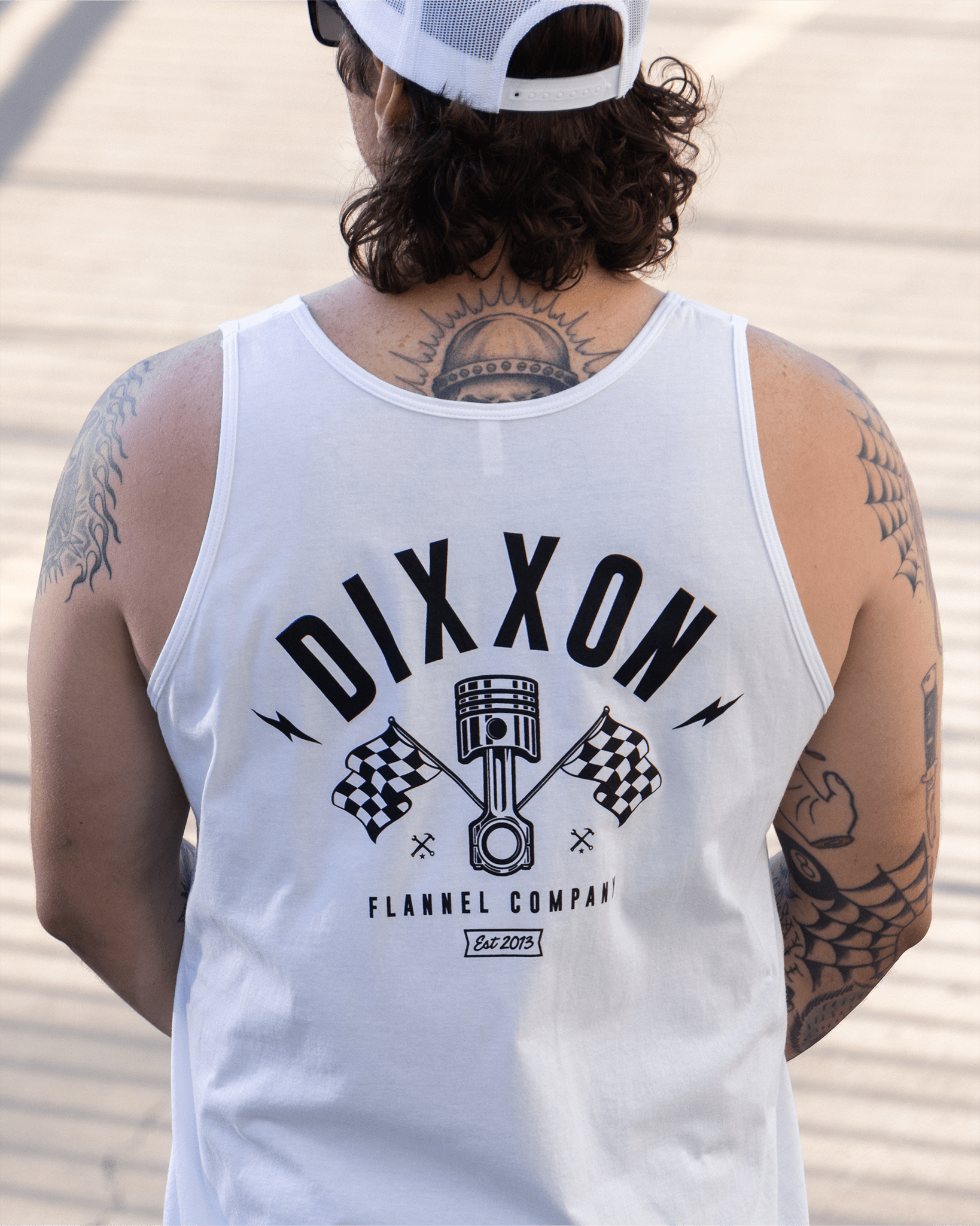 Driver Tank - White - Dixxon Flannel Co. view 2