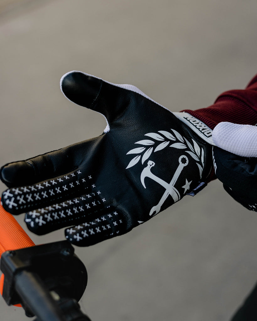 Dues Paid Moto Gloves - Black & White - Dixxon Flannel Co.