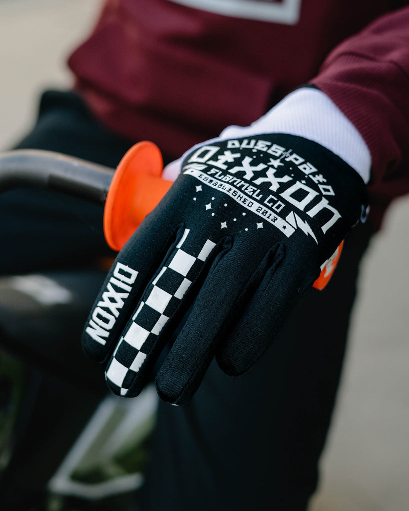 Dues Paid Moto Gloves - Black & White - Dixxon Flannel Co.
