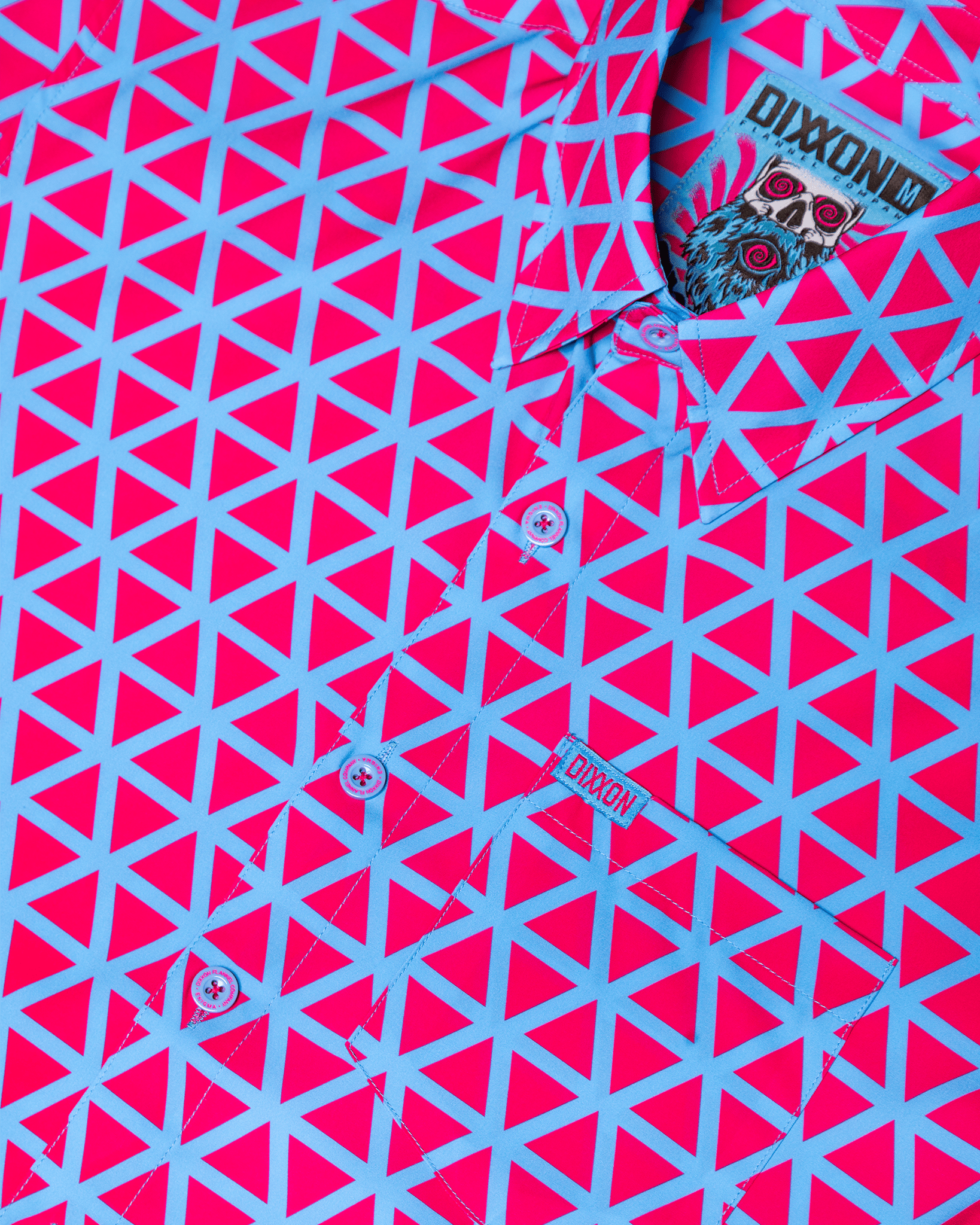 Enigma Party Shirt - Pink & Blue - Dixxon Flannel Co.