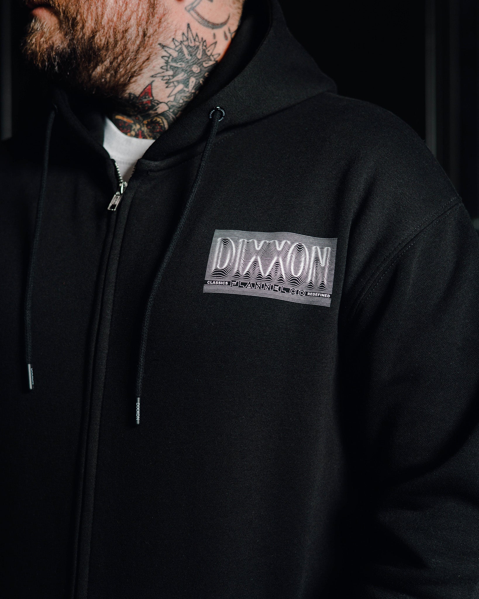 Epicenter Zip Up Hoodie - Black | Dixxon Flannel Co.