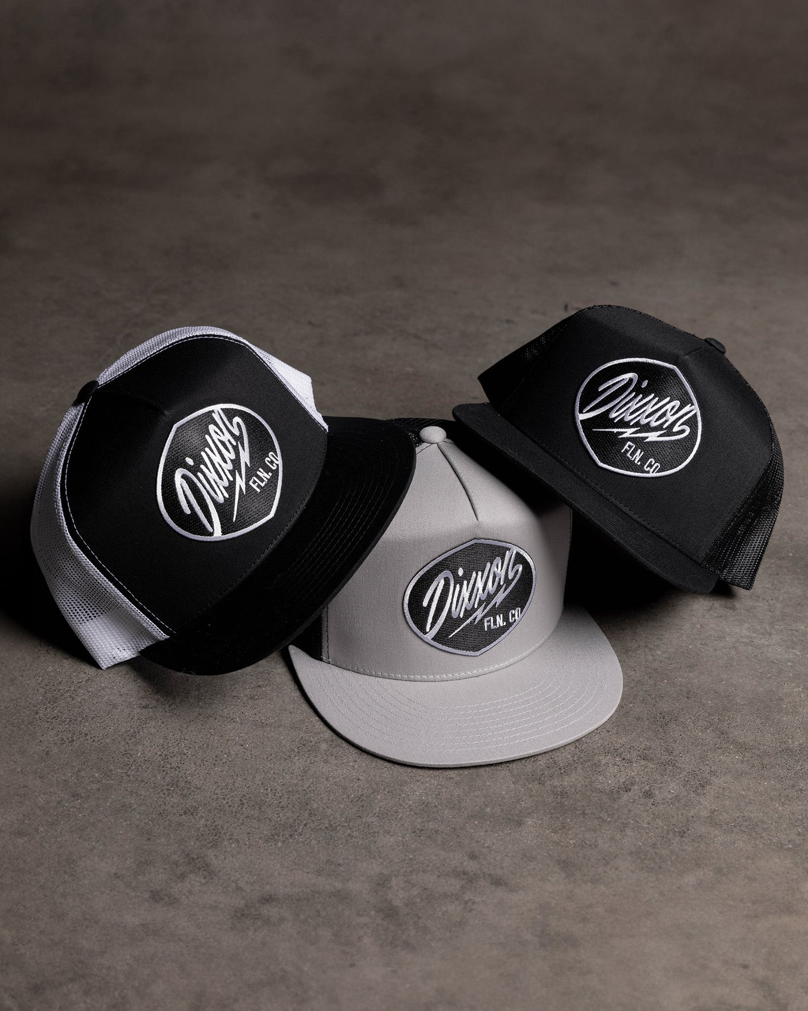 Esso Flat Bill Trucker Snapback - Black & White - Dixxon Flannel Co.