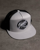 Esso Flat Bill Trucker Snapback - Black & White - Dixxon Flannel Co.