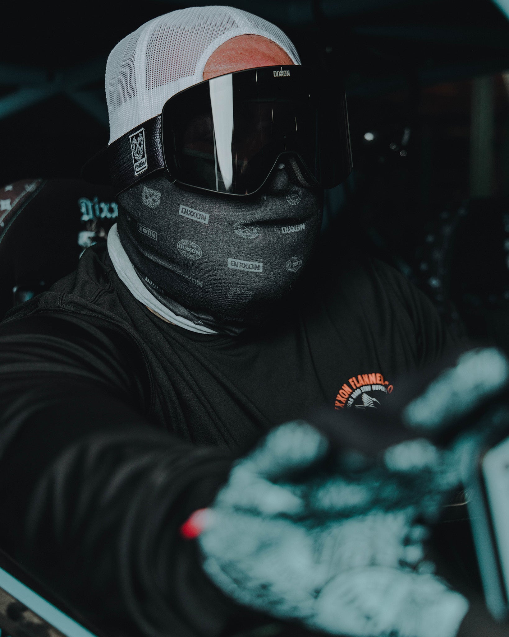 Executive Neck Gaiter - Black & Gray - Dixxon Flannel Co.