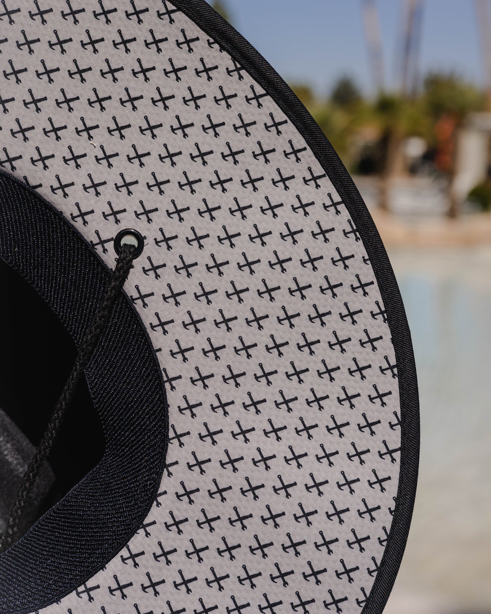 Executive Straw Sun Hat - Black & Gray by Dixxon [2026]