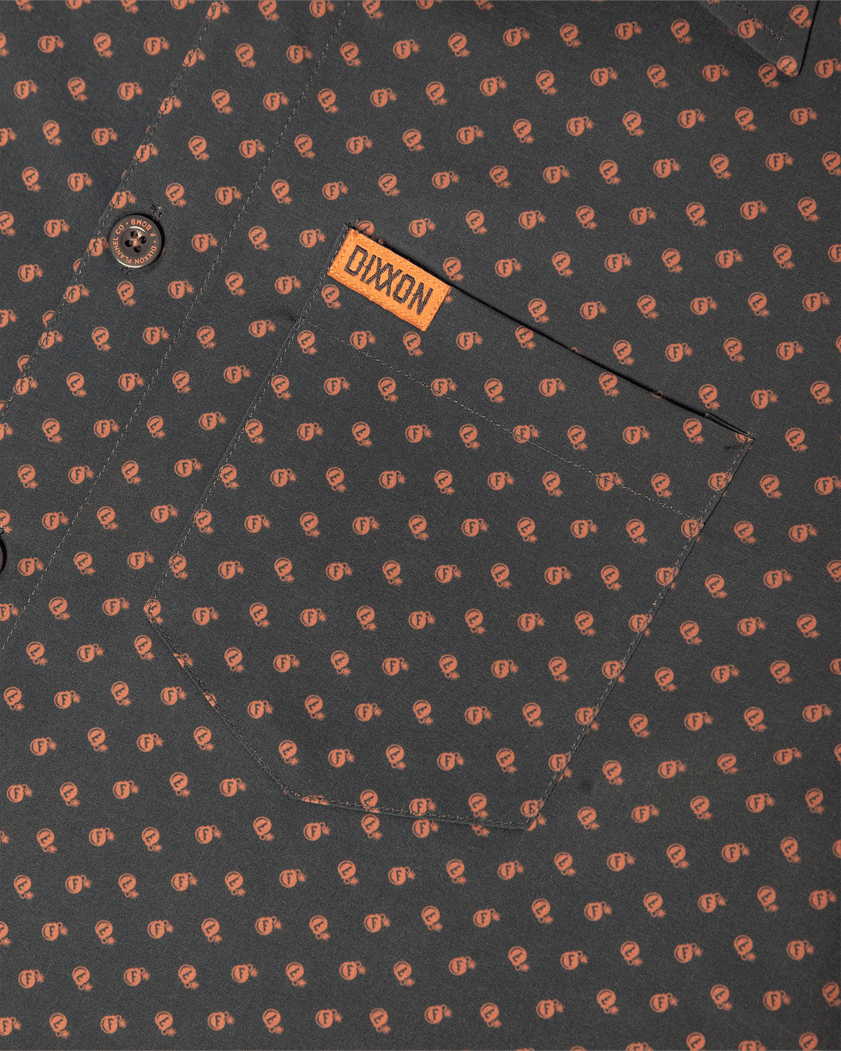 F Bomb Party Shirt - Charcoal & Peach - Dixxon Flannel Co. view 8