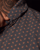 F Bomb Party Shirt - Charcoal & Peach - Dixxon Flannel Co.