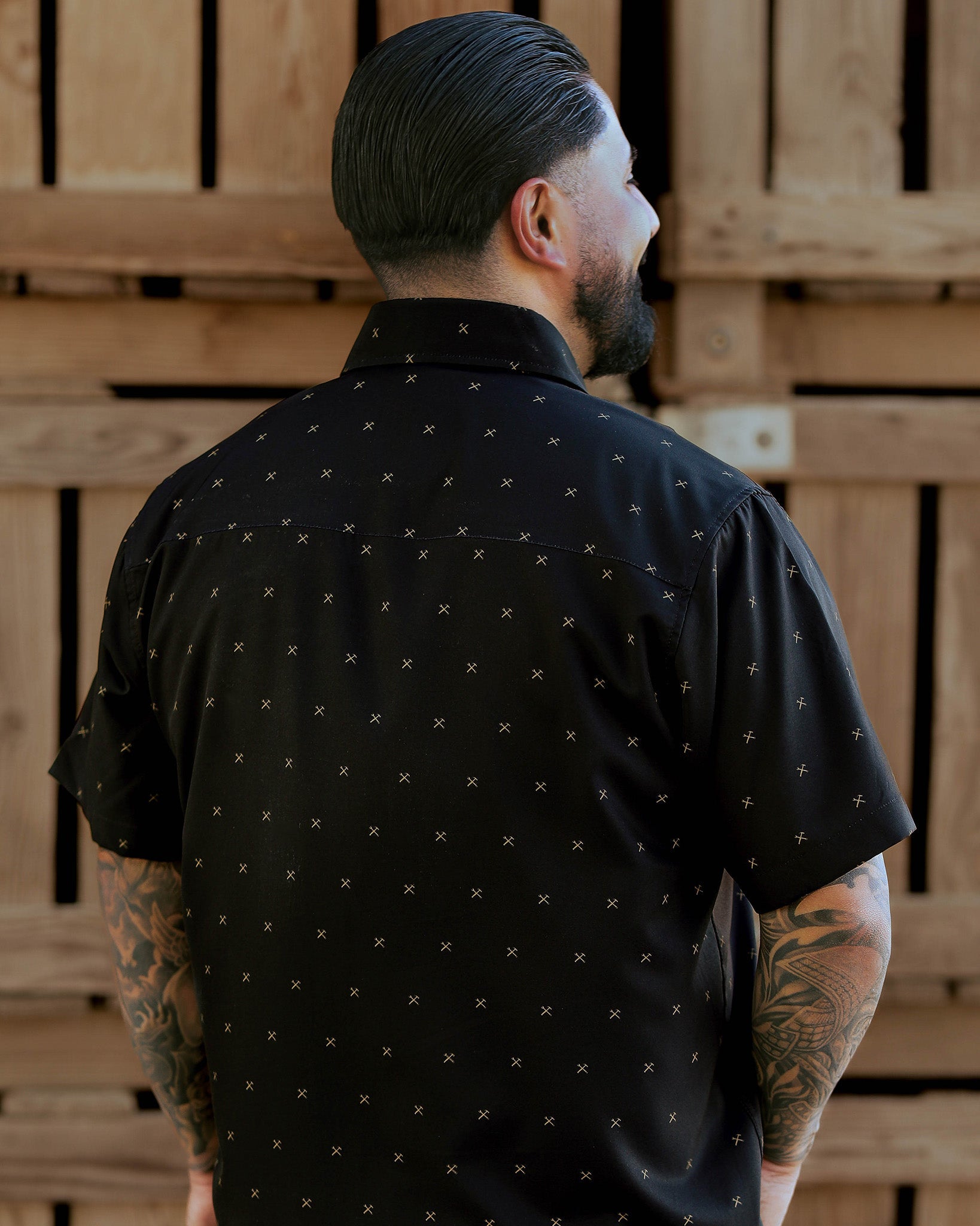 Finney Party Shirt - Black & Gold - Dixxon Flannel Co.