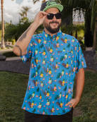 Flingle Party Shirt - Blue - Dixxon Flannel Co.