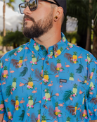 Flingle Party Shirt - Blue - Dixxon Flannel Co.