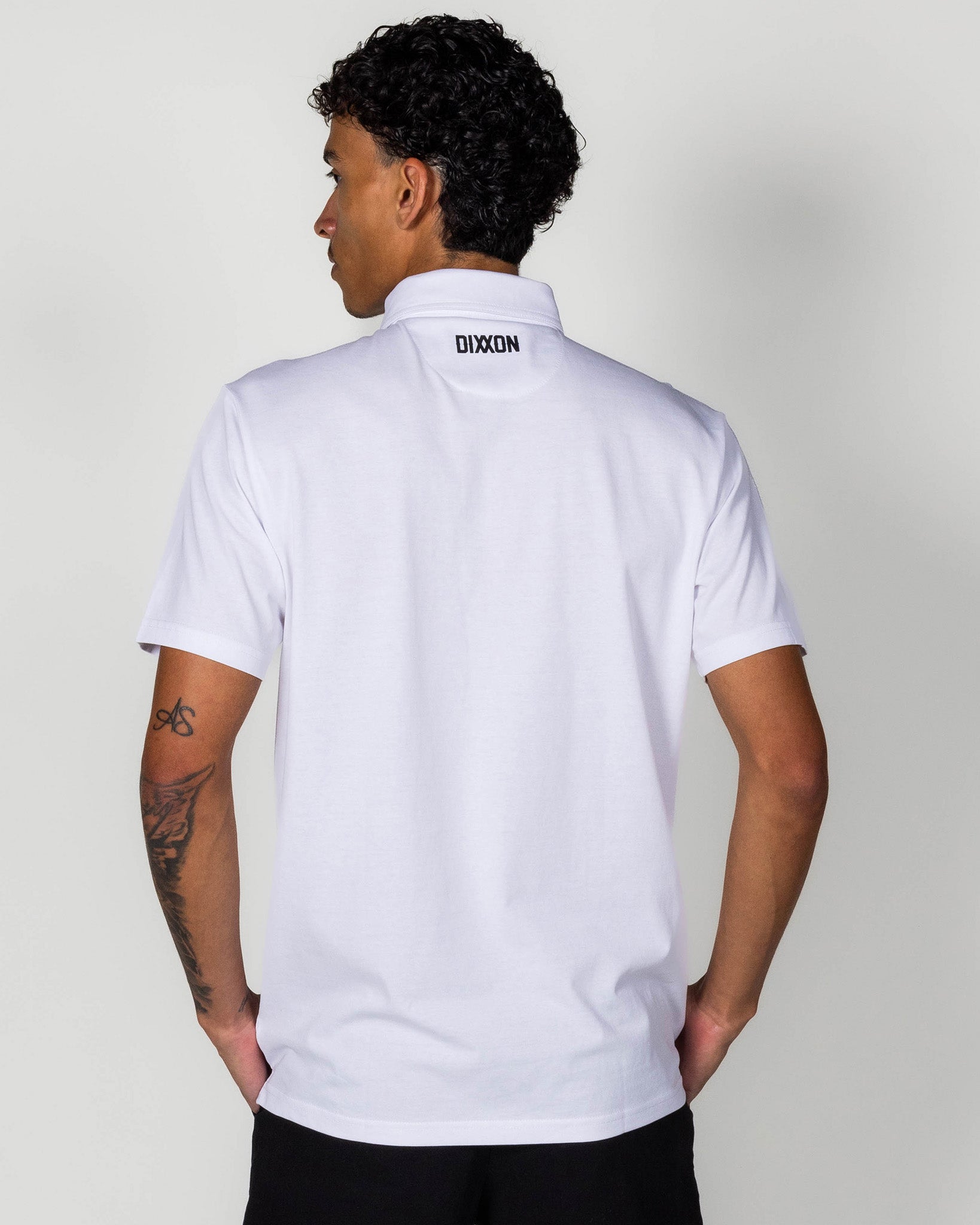 Men's White Floral Premium Polo - White | Dixxon Flannel Co.