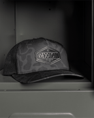 Foundry Shield Curved Bill Trucker Snapback - Black & Gray - Dixxon Flannel Co.