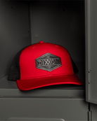 Foundry Shield Curved Bill Trucker Snapback - Black & Gray - Dixxon Flannel Co.