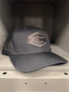 Foundry Shield Curved Bill Trucker Snapback - Black & Gray - Dixxon Flannel Co.