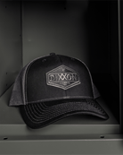 Foundry Shield Curved Bill Trucker Snapback - Black & Gray - Dixxon Flannel Co.