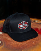 Foundry Shield Curved Bill Trucker Snapback - Black & Red - Dixxon Flannel Co.