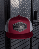 Foundry Shield Flat Bill Trucker Snapback - Black & Gray - Dixxon Flannel Co.