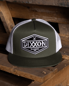 Foundry Shield Flat Bill Trucker Snapback - Black & White - Dixxon Flannel Co.