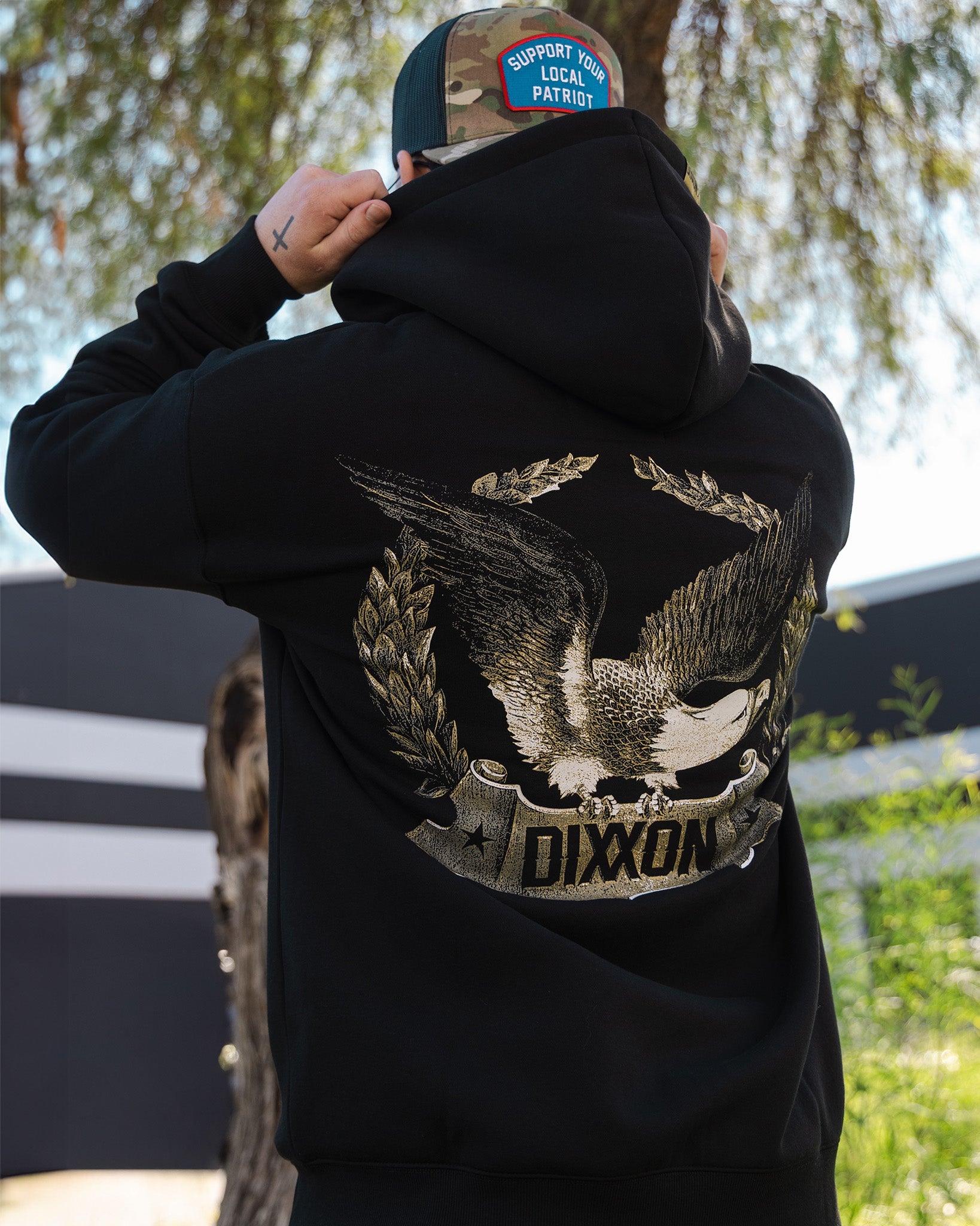 Freedom Zip Up Hoodie - Black - Dixxon Flannel Co.