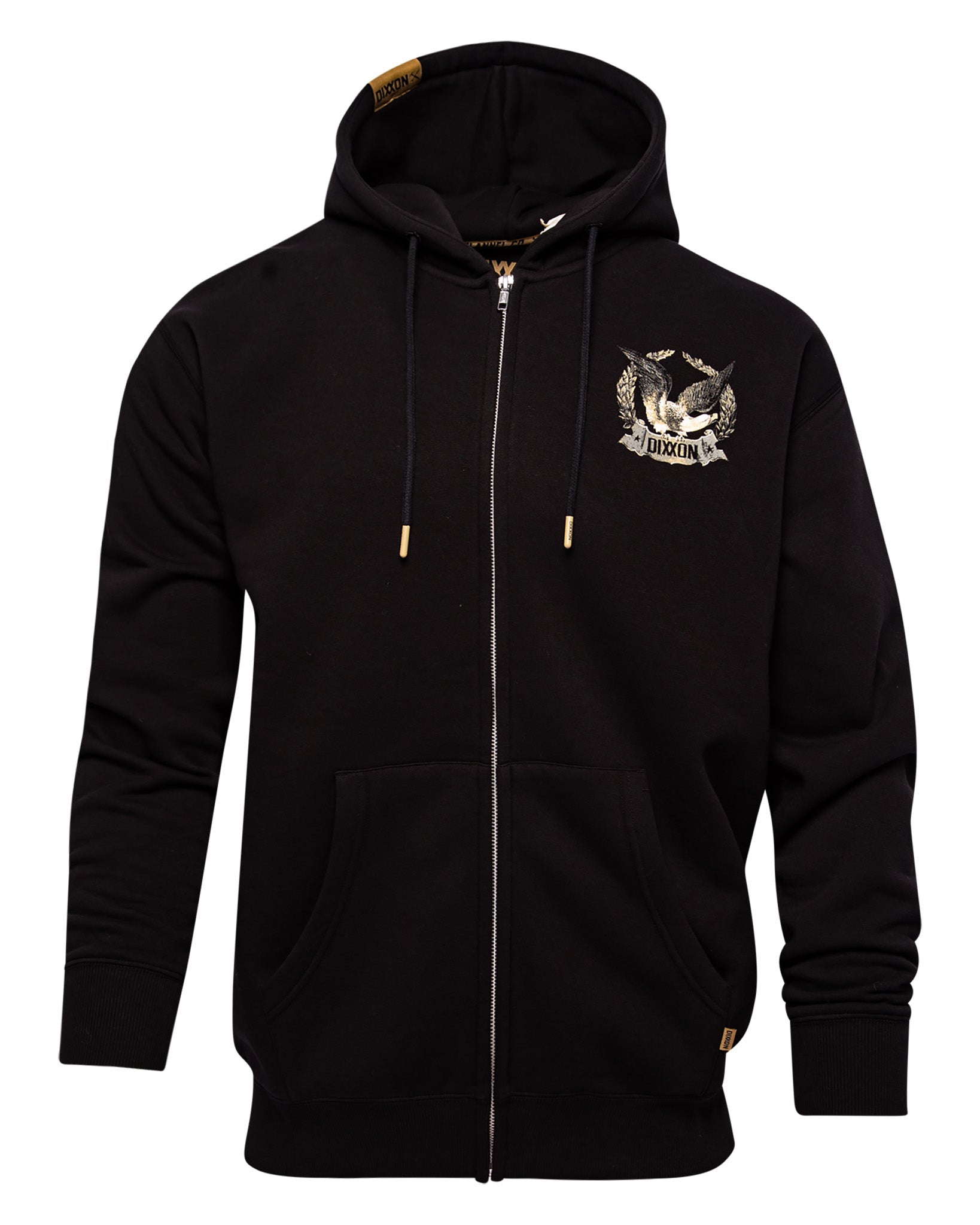 Freedom Zip Up Hoodie - Black - Dixxon Flannel Co.