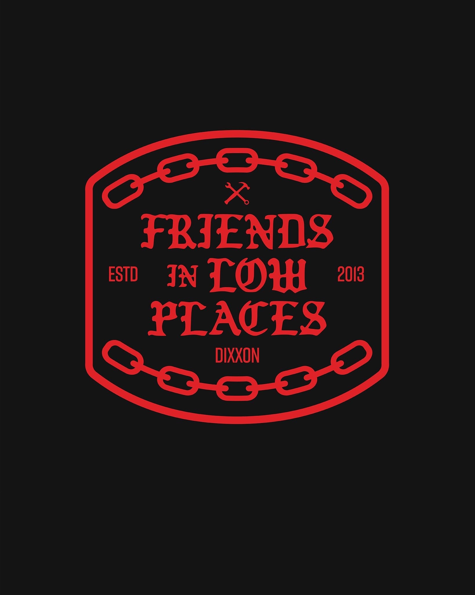 Friends in Low Places 6" Die Cut Sticker - Dixxon Flannel Co.