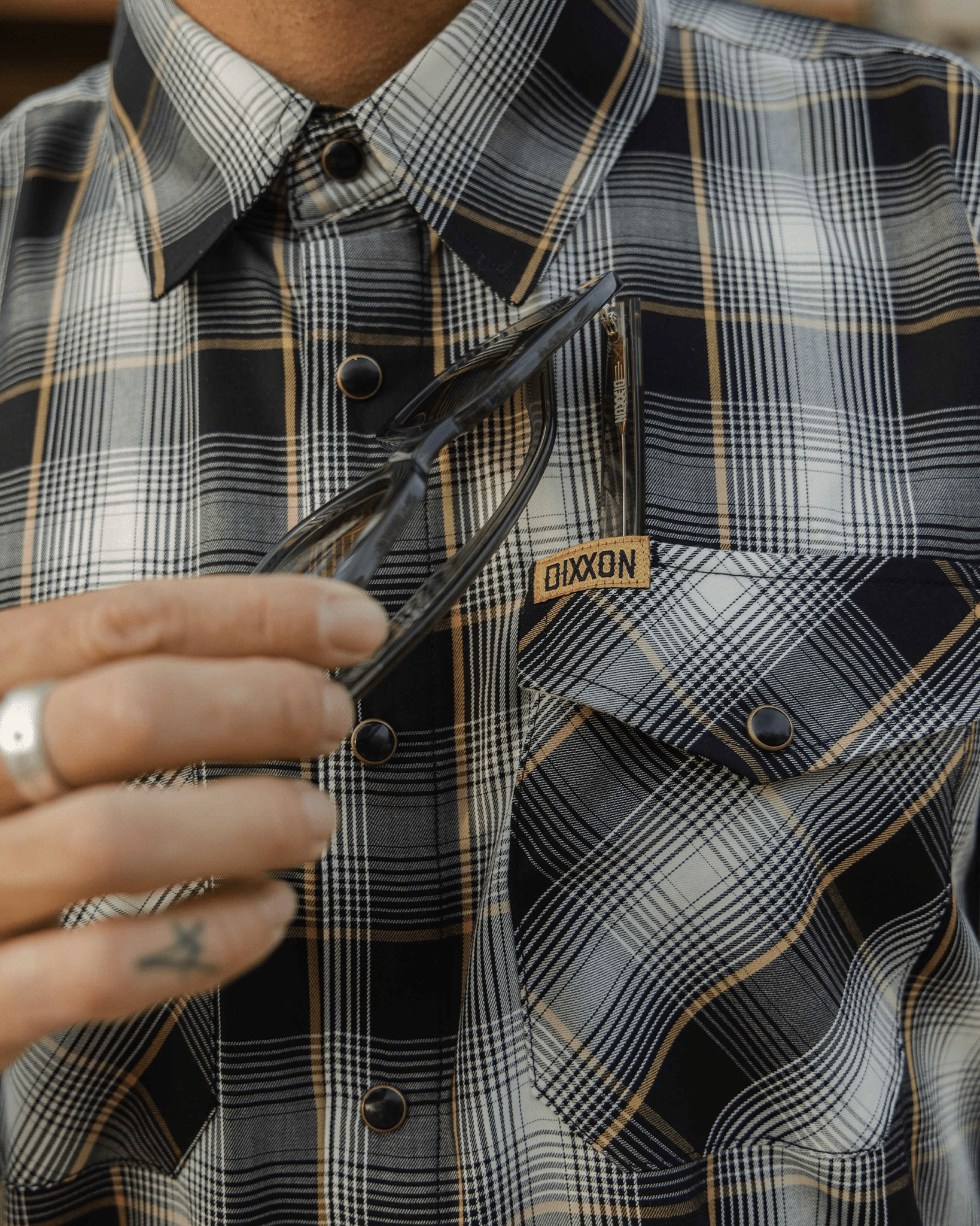 Gold Line Bamboo Short Sleeve - Dixxon Flannel Co.