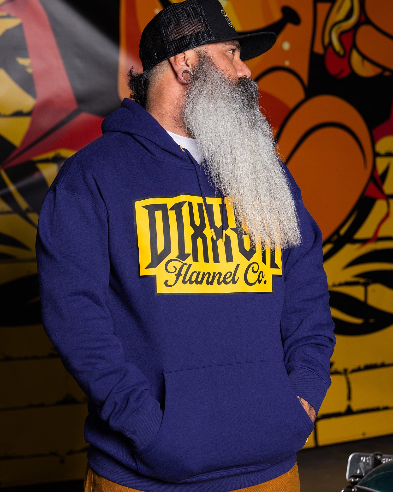 Gold Premium Pullover Hoodie - Navy - Dixxon Flannel Co.