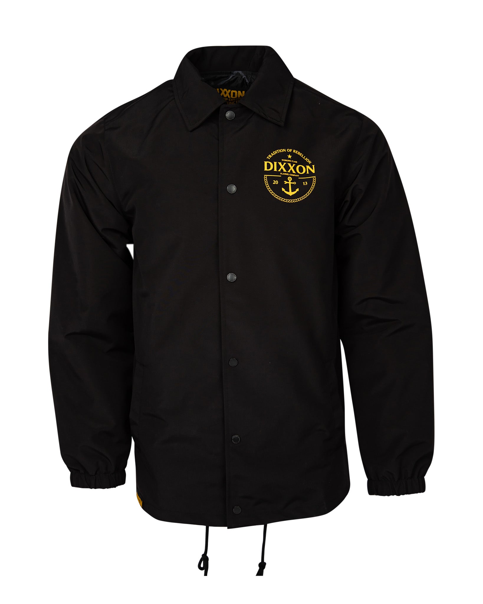 Gold Tradition of Rebellion Coaches Jacket - Black - Dixxon Flannel Co.