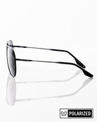 Goose Sunglasses - Brushed Black & Gray Polarized - Dixxon Flannel Co.
