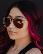 Goose Sunglasses - Gloss Gold & Bronze - Dixxon Flannel Co.