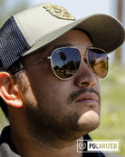 Goose Sunglasses - Gloss Gold & Bronze Polarized - Dixxon Flannel Co.