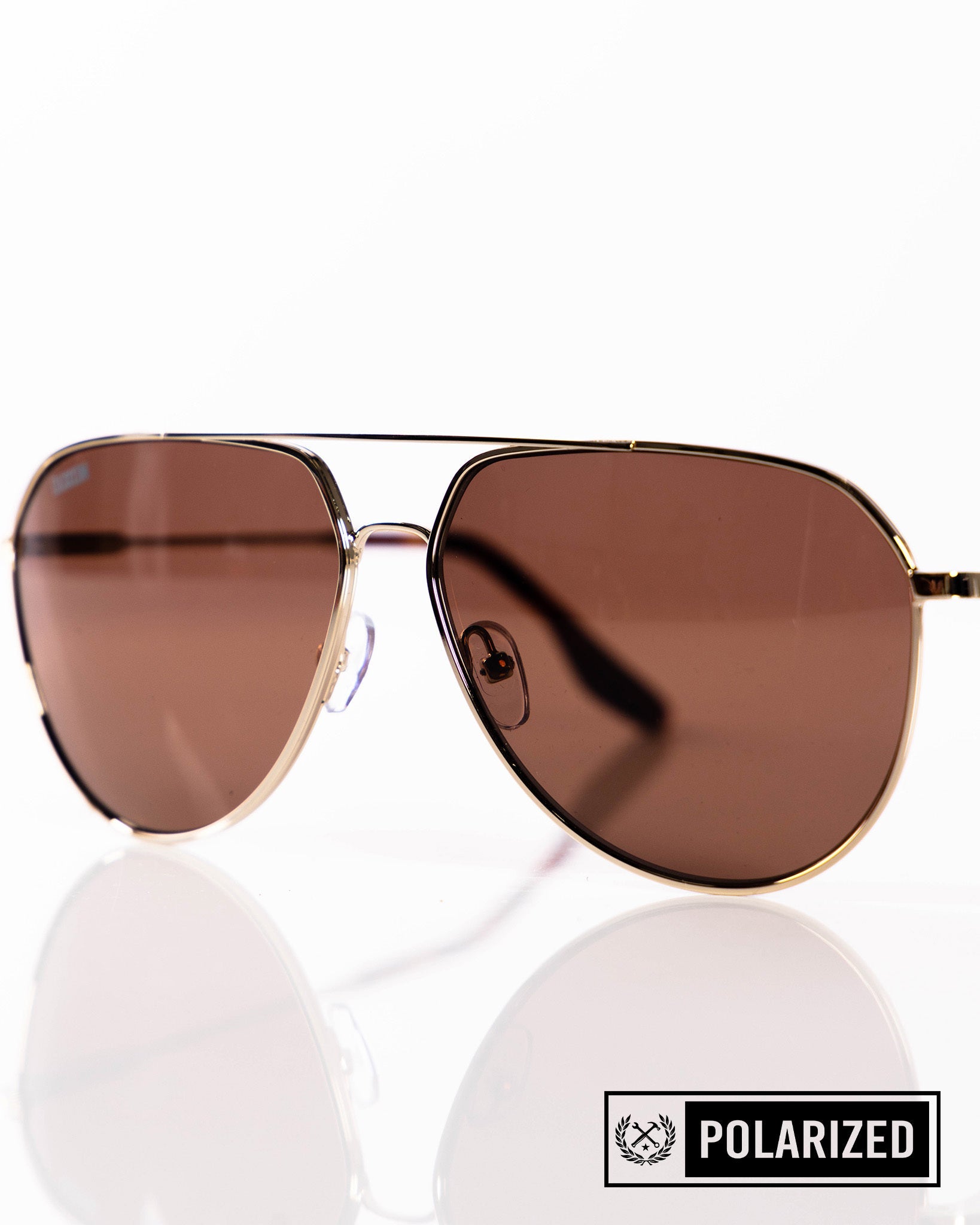Goose Sunglasses - Gloss Gold & Bronze Polarized | Dixxon Flannel Co.