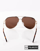 Goose Sunglasses - Gloss Gold & Bronze Polarized - Dixxon Flannel Co.