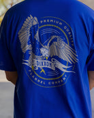 Gray Banner T-Shirt - Royal Blue - Dixxon Flannel Co.
